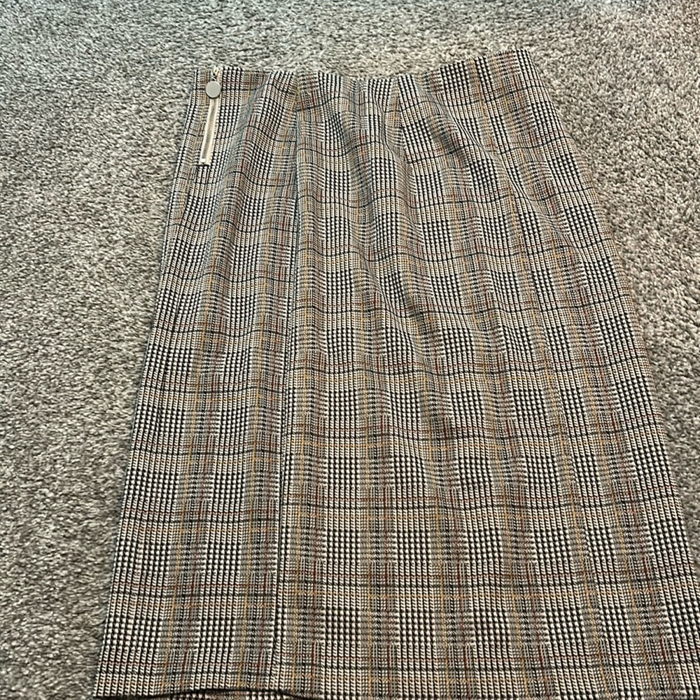 Cato brown, and black plaid skirt size medium